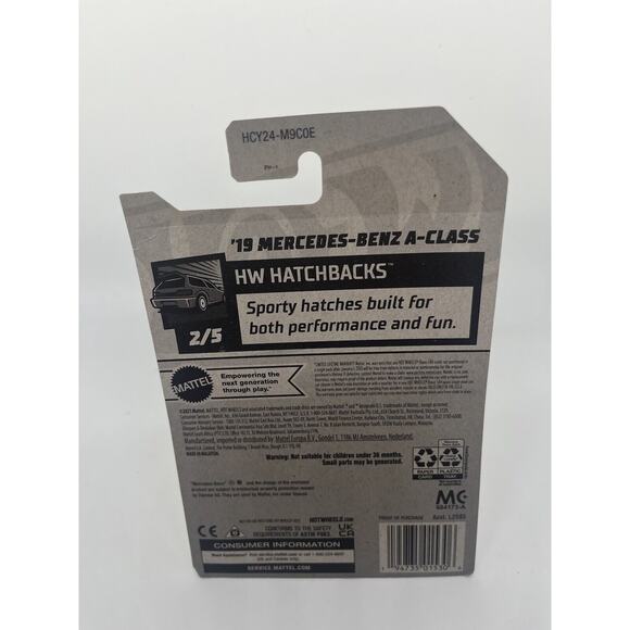 2022 HOT WHEELS ZAMAC '19 MERCEDES-BENZ A-CLASS, HATCHBACKS #2/5, HW #18, VHTF - Picture 3 of 4